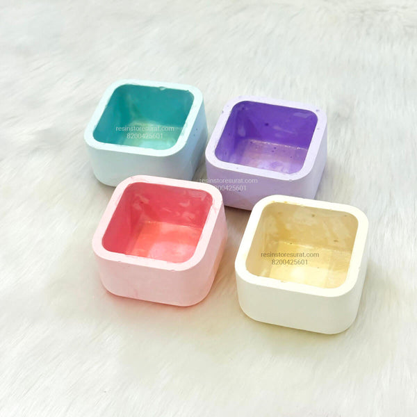 Square Small Candle Jar D